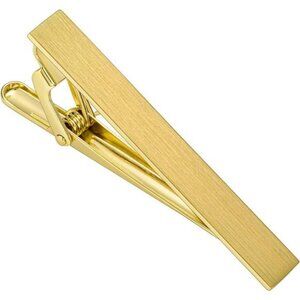 Mens tie clip set 2 inch bar for skinny necktie business formal suit gift box